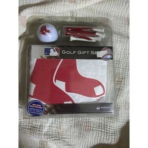 BOSTON RED SOX Golf Gift Set Utility Towel Golf Ball Tees MLB McArthur NEW